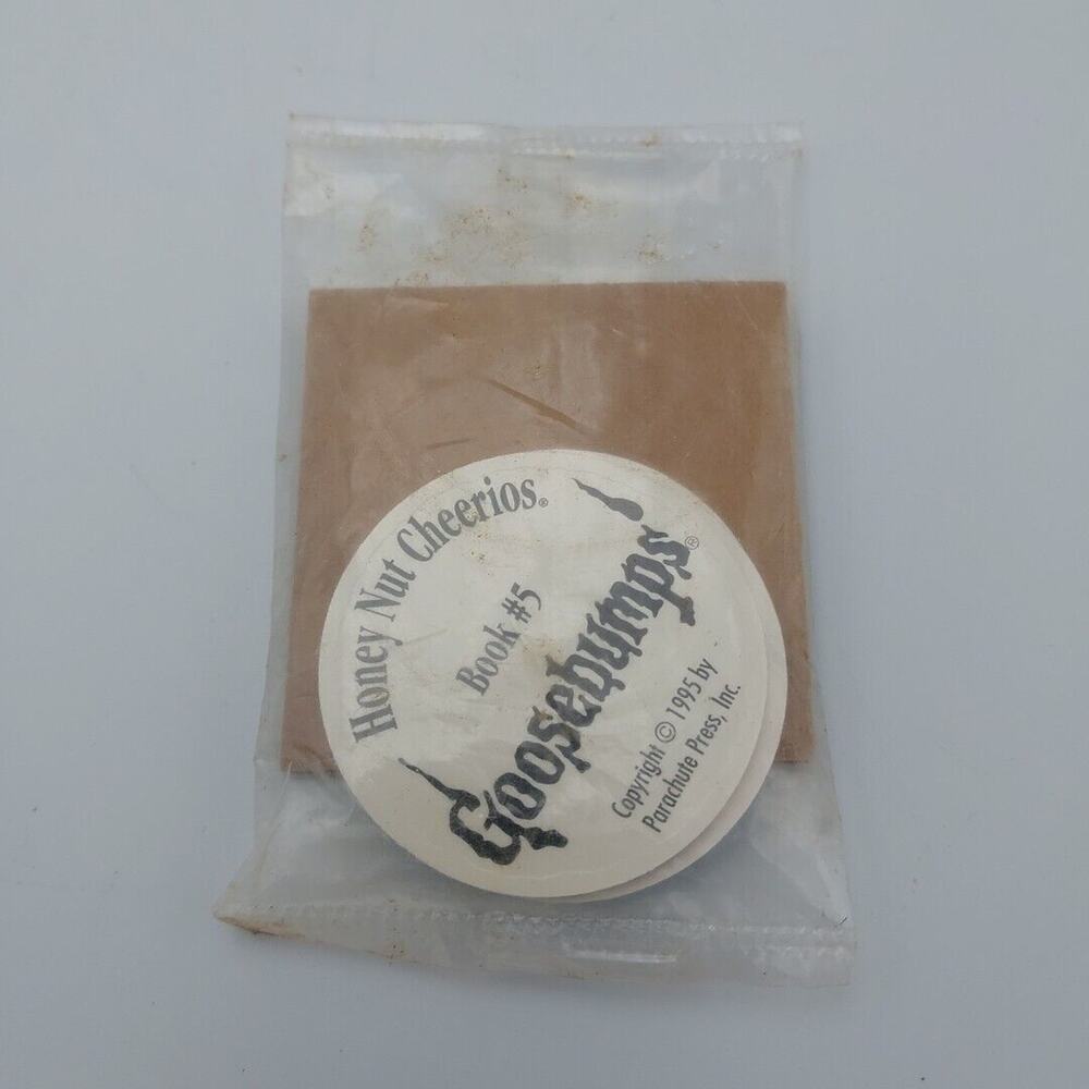 Vintage 1995 New Honey Nut Cheerios Goosebumps Pogs Sealed